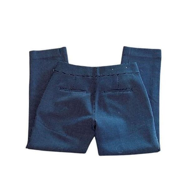 Ann Taylor Black Print Cropped Ankle Pants Size 00P - Picture 3 of 4